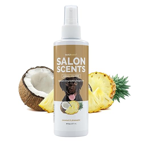 Bark2Basics Pet Grooming Cologne - Long Lasting, Deodorizing Coconut & Pineapple - 8 oz