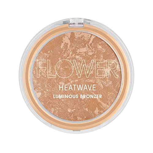 FLOWER Beauty Heatwave Luminous Bronzer - Effortless Sun-Kissed Glow, Vegan & Cruelty-Free - 1 Pack