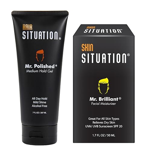 Mr. Polished Hair Gel - Medium Hold, Alcohol-Free, Vitamin Enriched for Healthy Hair - 6oz