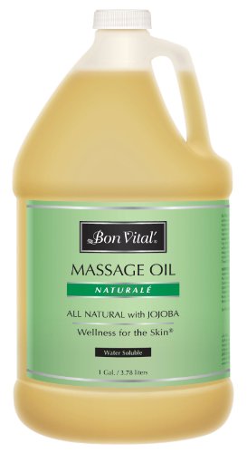 Bon Vital Naturale Massage Oil - Revives Dry Skin, Nourishing Natural Ingredients - 1 Gal