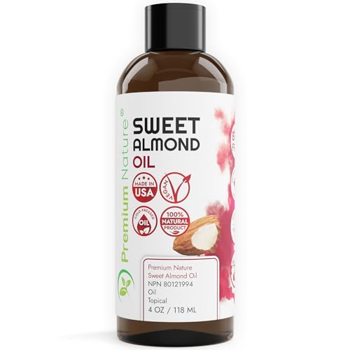 Sweet Almond Oil Body Oil - Deep Moisture, Natural for Skin & Hair - 4 oz Cold Pressed