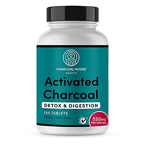 Charcoal House Chewable Activated Charcoal Tablets - Natural Digestive Support, 135 ct.