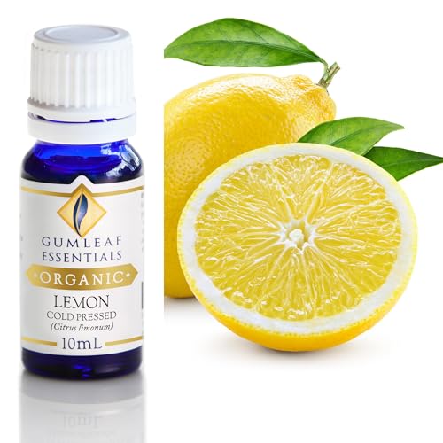 Gumleaf Essentials Organic Lemon Essential Oil - 100% Pure, Certified Organic - 10ml