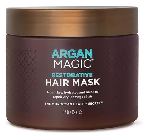 Argan Magic Hair Mask - Restores Shine & Hydration, Paraben & Cruelty Free - 12oz
