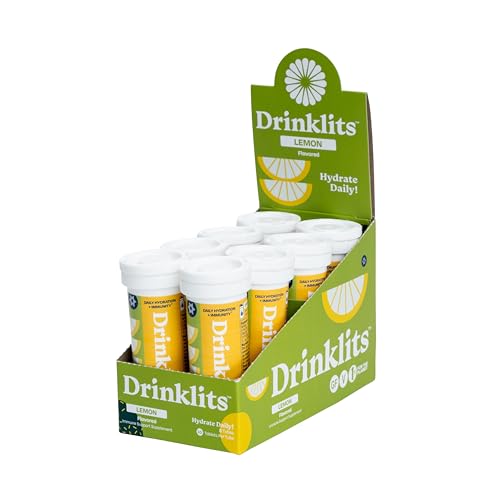 Drinklits Immune Defense Supplement - Boost Immunity, Antioxidants, 80 Servings - Lemon Flavor