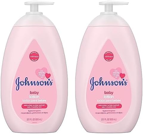 Johnson's Baby Lotion - Nourishes Delicate Skin, Dermatologist-Tested with Coconut Oil - 27.1 Fl Oz
