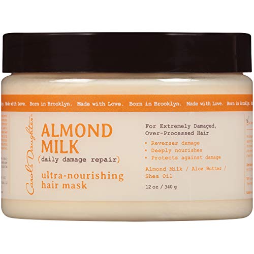 Carol's Daughter Hair Mask - Repairs Damaged Hair, Nourishing Almond Milk Formula - 12 fl oz