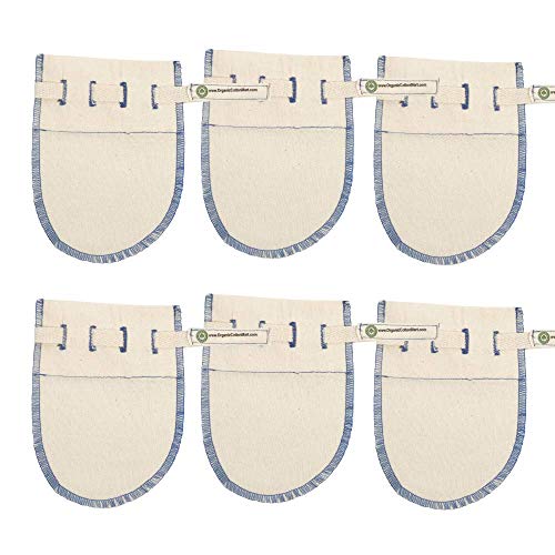 Organic Cotton Reusable Tea Bags - Versatile, Biodegradable, Durable - 6 Bags (3.5" x 5.25")