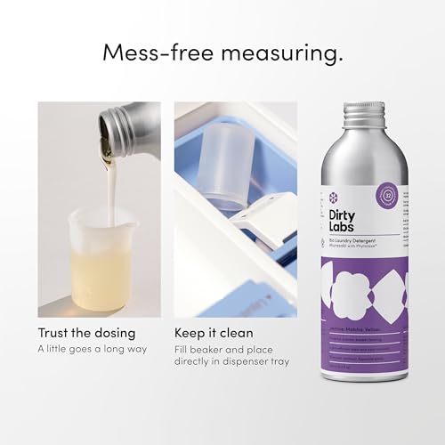 Dirty Labs Concentrated Laundry Detergent - Nontoxic, Biodegradable, 32 Loads, Signature & Murasaki