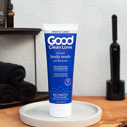 Good Clean Love Cedarwood Body Wash - Moisturizing, pH-Balanced for Sensitive Skin - 8 oz