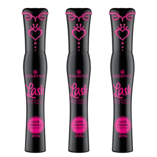 essence Lash Princess Curl & Volume Mascara - Dramatic Volume, Vegan & Cruelty Free - Pack of 3