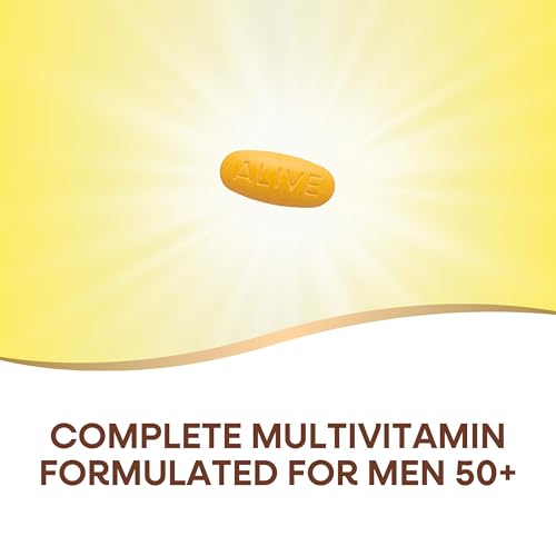 Nature’s Way Alive! Men’s 50+ Multivitamin - Supports Heart, Energy & Immune Health - 130 Tablets