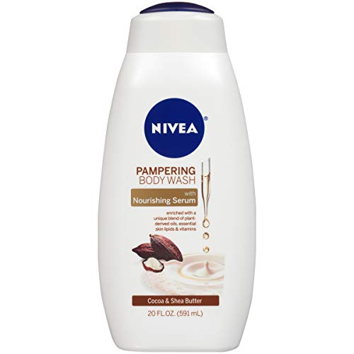 Nivea Cocoa & Shea Butter Body Wash - Nourishing, Moisturizing, Warm Scent - 20 Fl Oz