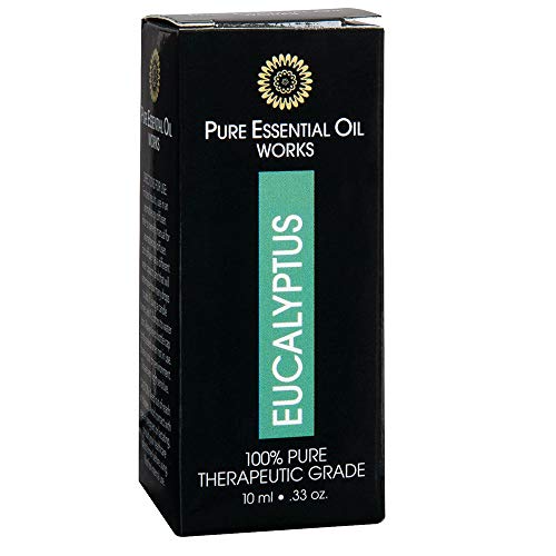 Pure Essential Oil Works Eucalyptus Oil - Revitalizing Aroma, Therapeutic Grade - 0.33oz