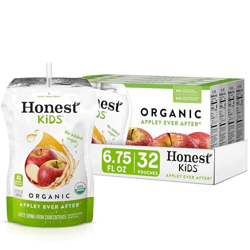 Honest Kids Appley Ever After Juice Drink - USDA Organic, Vitamin C Boost - 6.75oz, 8-pack