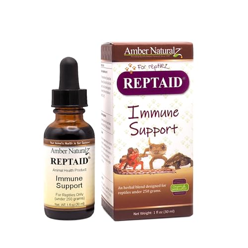 AMBER NATURALZ Reptaid Herbal Supplement - Immune & Appetite Support for Small Reptiles - 1oz