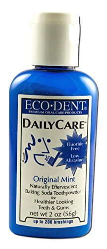 Eco-Dent Natural Toothpaste - Fresh Mint Flavor, 100% Natural Ingredients, Cruelty-Free - 2 oz