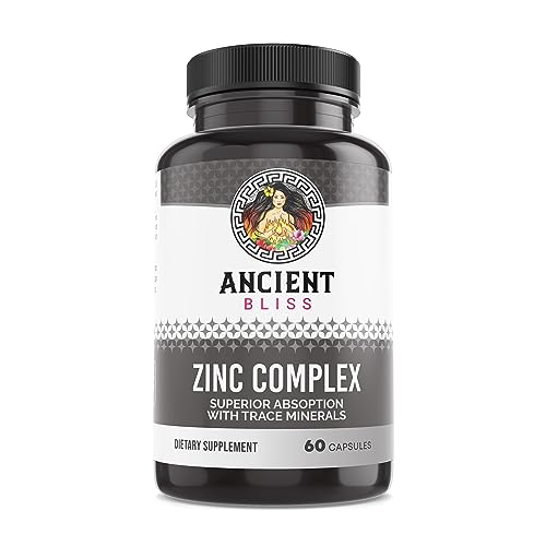 Zinc Complex Capsules | Enhanced Absorption, Antioxidant & Immune Support, 60 Count