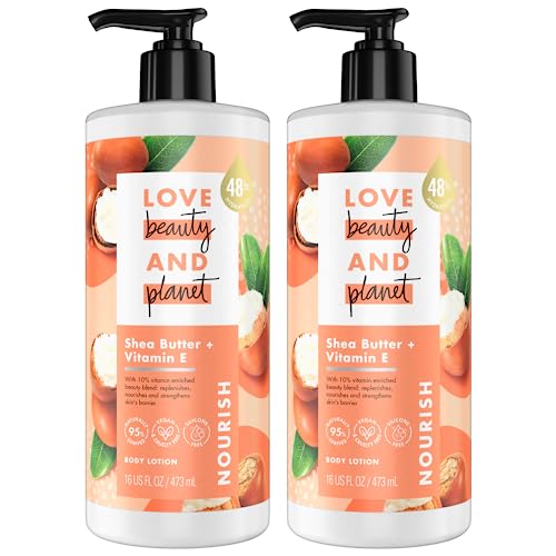 Love Beauty And Planet Body Lotion - 48-Hour Hydration, Paraben-Free, Sandalwood Scent - 16 Fl Oz