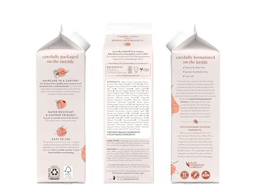 Babo Botanicals Baobab & Rosehip Conditioner - Smooths Extra Dry Curls, Vegan - Citrus Cedarwood
