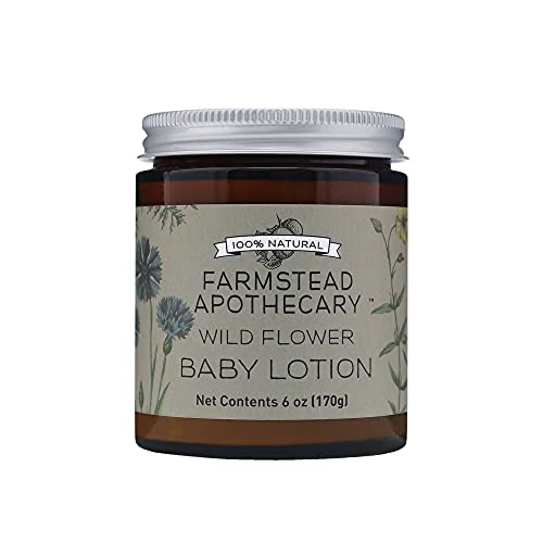 Farmstead Apothecary Baby Lotion - Hydrating, Vegan & Cruelty-Free, Organic Ingredients - 6oz