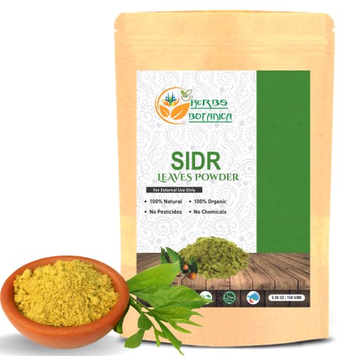 Herbs Botanica Organic Sidr Leaves Powder - Supports Digestion & Skin Health - 5.3 oz