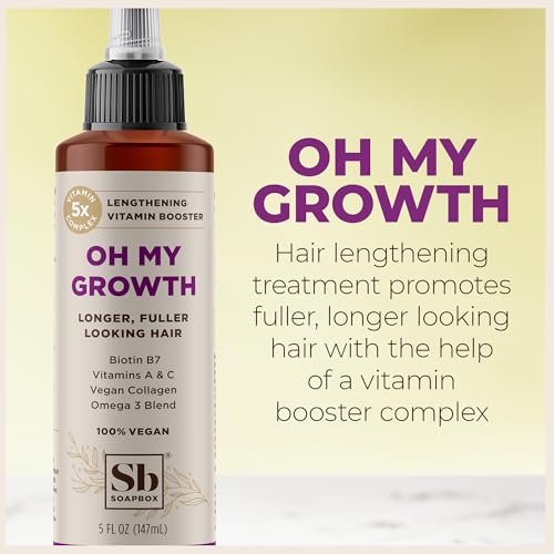 Soapbox Hair Treatment - Promotes Fuller Hair with Biotin & Vegan Collagen - 5oz