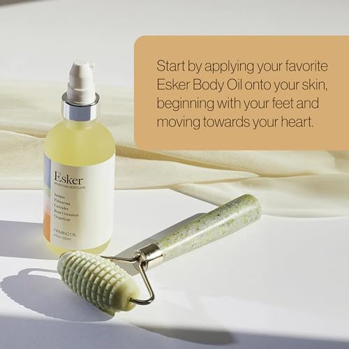 ESKER Allover Roller - Gentle Body Massage, Enhances Oil Absorption - 7" Long, 3.25" Wide