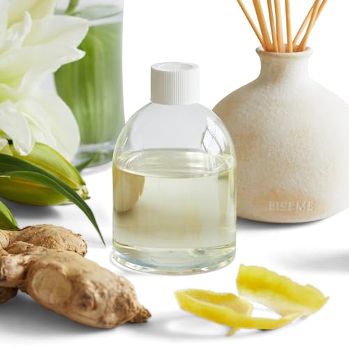 BLUEME Aromatherapy Diffuser Bundle - Yuzu & Ginger, Natural Ingredients, Refillable - 5.92 Fl Oz