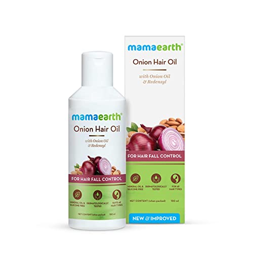 Mamaearth Hair Oil - Redensyl & Onion for Hair Growth, Nourishing Natural Oils - 5.07 Fl Oz