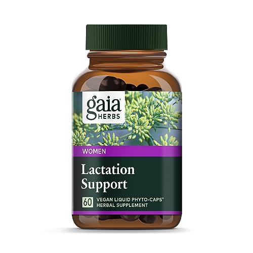 Gaia Herbs Lactation Support - Promotes Healthy Milk Production, Vegan & Purity-Tested - 60 Caps