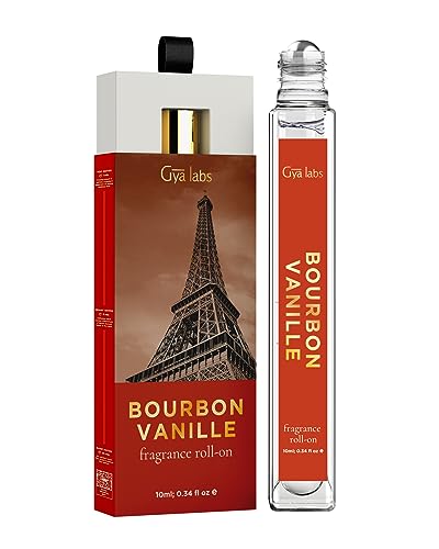 Gya Labs Bourbon Vanille Perfume Oil Roll On - Natural Vanilla Scent, Vegan - 0.34 Fl Oz