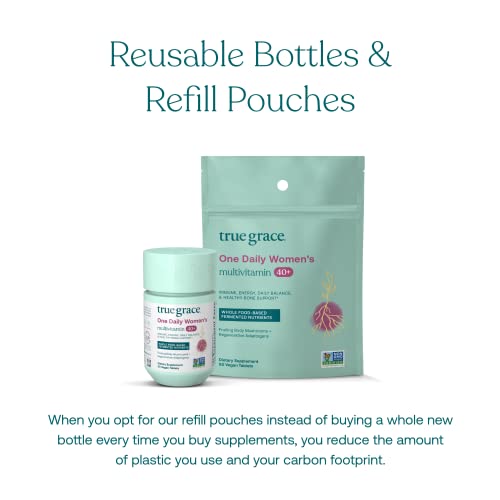 True Grace Women's Multivitamin 40+ & Probiotic Bundle - Organic, Gluten & Soy Free - 30-Day Supply