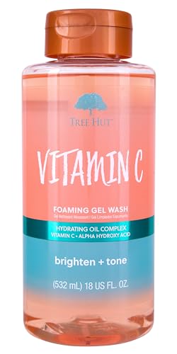 Tree Hut Body Wash - Nourishing Foaming Gel with Vitamin C, Hydrating Oils - 18 oz.
