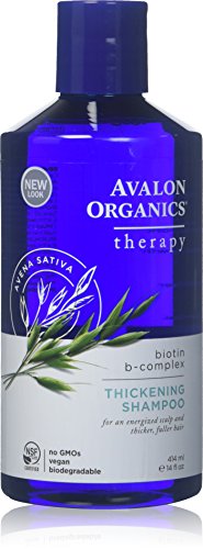Avalon Organics Shampoo - Biotin B-Complex for Thicker Hair, Pack of 2 - 14 Fl Oz Each