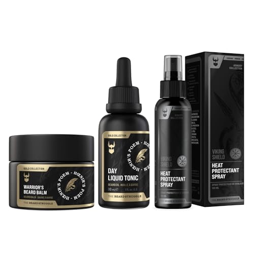 The Beard Struggle Beard Care Set - Nourishes, Moisturizes & Protects - Gold Collection