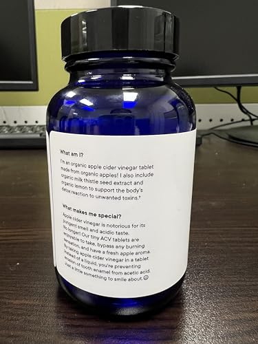Ora Organic Apple Cider Vinegar Pills - Metabolism Booster, Detox Support - 60 Vegan Tablets