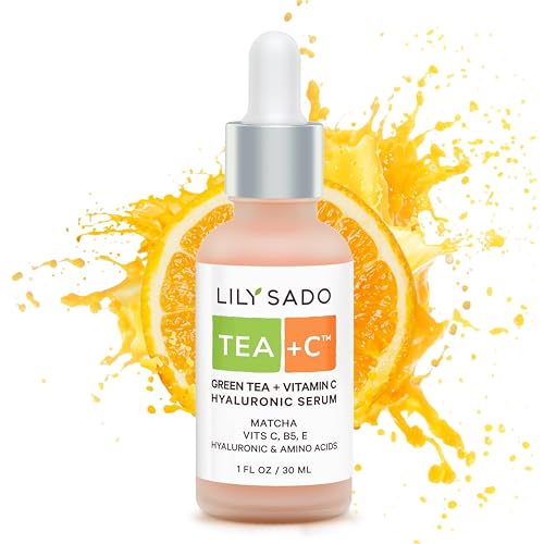 LILY SADO TEA+C Face Serum - Antioxidant & Anti-Aging Hydration, Pore-Reducing Formula - 1.7oz