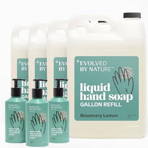 Evolved By Nature Liquid Hand Soap - Hydrating, Lavender Lemon, Biodegradable - 12oz, 3 Pack, Refill