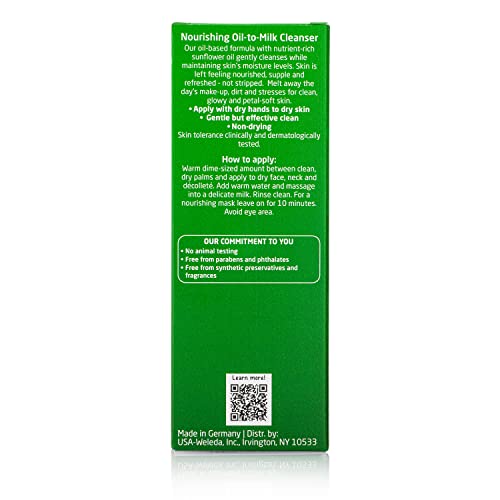 Weleda Skin Food Face Wash - Nourishing Oil-to-Milk Cleanser with Plant-Rich Ingredients - 2.5oz