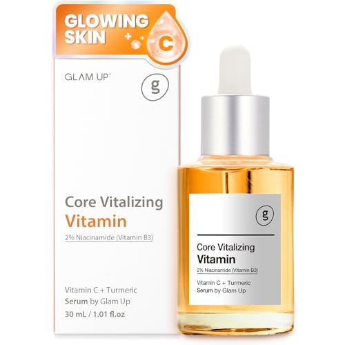 GLAM UP Face Serum - Brightening & Anti-Aging with Vitamin C, Niacinamide & Turmeric - 30ml