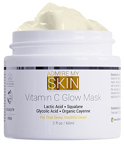 Nourishing Face Mask - Hydrating, Brightening with Vitamin C & Squalane, 99% Natural - 2oz
