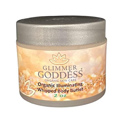 GLIMMER GODDESS Body Butter - Nourishing Hydration, Natural Glow - Vegan, 2 oz Travel Size