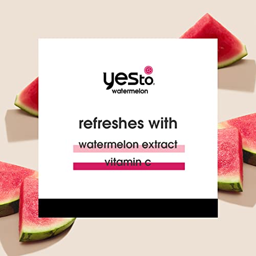 Yes To Watermelon Face Wash - Hydrating Cleanser with Antioxidants, 95% Natural - 4 Fl Oz