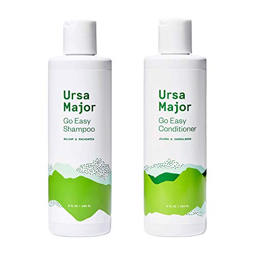Ursa Major Go Easy Shampoo & Conditioner Set - Soft, Healthy Hair, Vegan, Gluten-Free - 8oz, 2 Count
