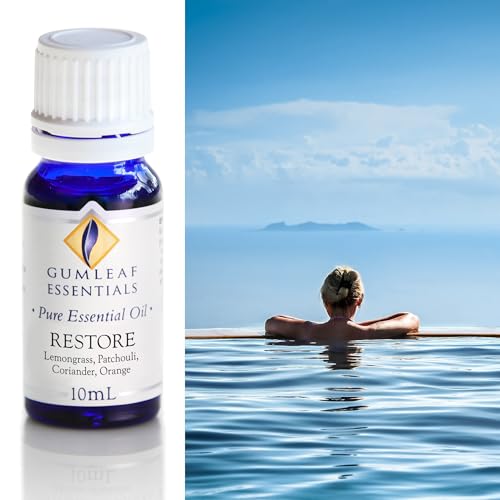 Gumleaf Essentials Restore Essential Oil Blend - 100% Pure, Vegan; Aromatherapy - 10ml