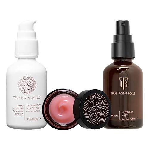 True Botanicals Skin Care Set - Sun Protection, Hydration, Non-Toxic Ingredients - 3 Piece Bundle