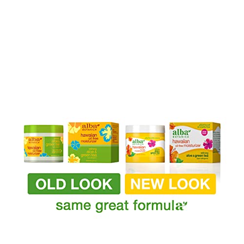 Alba Botanica Moisturizer - Hydrates & Refines Pores, Vegetarian Formula - 3oz Aloe & Green Tea