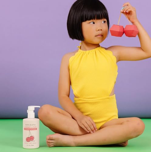 Dabble & Dollop Kids Shampoo & Body Wash - Natural, Vegan, Tear-Free, Vanilla & Cherry - Set of 2