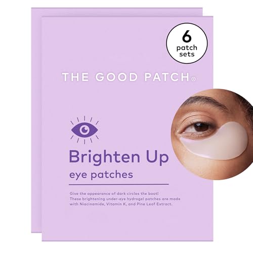 The Good Patch Eye Wrinkle Pads - Brightens Dark Circles, Vegan Ingredients - 6 Sets